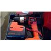 Image 9 : JOBMATE 18 VOLT CORDLESS DRILL, RED TOOL BOX WITH TOOLS AND SOCKET SET