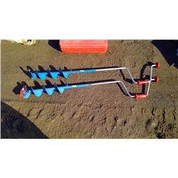 TWO ICE AUGERS