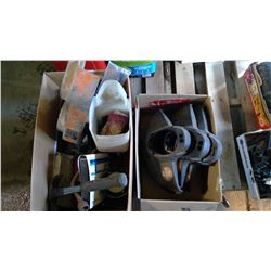 LOT OF ASSORTED ITEMS - HAMMER, WEED EATER COVERS, ETC.