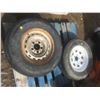 Image 3 : 2-RIMMED TIRES (1) ST 205/75 D15, (1) ST 225/75 R15