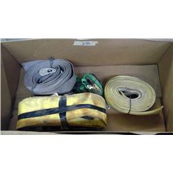 LOT OF RATCHETS + TOW ROPE