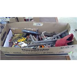 FISHING HOOKS + ENGING LIFT CHAIN + GATE POST HOOKS