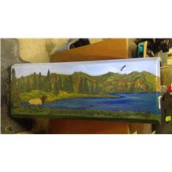 PAINTED GRAVE MARKER