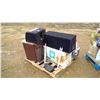 Image 1 : PALLET OF ASSORTED ITEMS - SPEAKER BOXES, MINI FRIDGE, ETC.