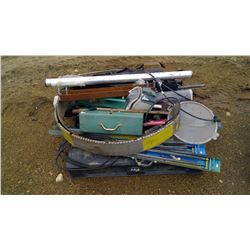 PALLET OF TOOLS AND TOOL BOXES, ETC.