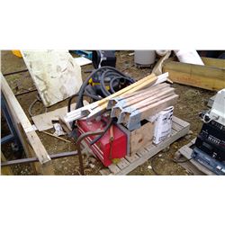 PALLET OF ASSORTED ITEMS - SHOP VAC, TOOL BOX WITH TOOLS, ETC.