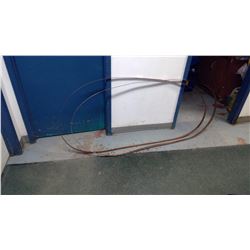 TWO (2) SAW MILL BLADES WITH SHARPER GUIDE