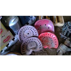 FOUR TRACTOR SEATS