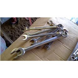 LOT OF OPEN END WRENCHES