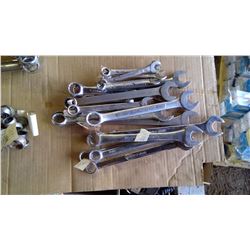 LOT OF OPEN END WRENCHES