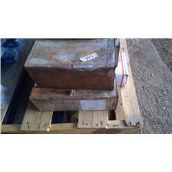 TWO CONTAINERS OF WELDING RODS