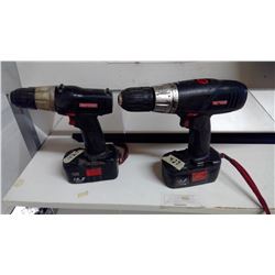 CRAFTSMAN 19.2 V DRILLS (MISSING CHARGERS)