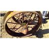Image 2 : Pair of Wheels Hubs And Axle - 30"