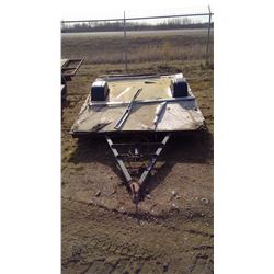 SINGLE AXLE TRAILER 91" X 71" - TWO FLAT TIRES