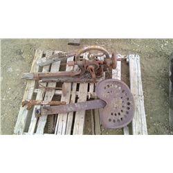 IMPLEMENT SEAT, POST DRILL, BUGGY STEP AND WRENCH