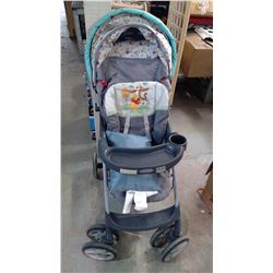 STROLLER, 2 BOOSTER SEATS AND ASSORTED ITEMS