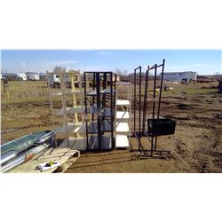 ASSORTED METAL RACKS