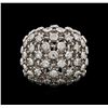 Image 2 : 14KT White Gold 0.72 ctw Diamond Ring