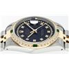 Image 7 : Rolex Mens 2 Tone 14K Black String Diamond & Emerald 36MM Datejust Wristwatch