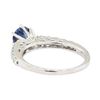 Image 3 : 1.05 ctw Sapphire and Diamond Ring - 14KT White Gold