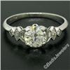 Image 7 : Antique Art Deco Platinum 1.50 ctw GIA Certified European Diamond Engagement Rin