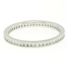 Image 2 : 14K White Gold .51 ctw F VS2 Diamond Petite Milgrain Eternity 2.10mm Band Ring