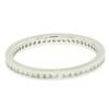Image 5 : 14K White Gold .51 ctw F VS2 Diamond Petite Milgrain Eternity 2.10mm Band Ring
