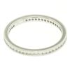 Image 7 : 14K White Gold .51 ctw F VS2 Diamond Petite Milgrain Eternity 2.10mm Band Ring
