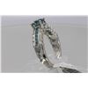Image 6 : 1.06 ctw Blue and White Diamond Ring - 14KT White Gold