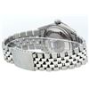 Image 4 : Rolex Mens Stainless Steel 36MM Blue Diamond Datejust Wristwatch
