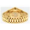 Image 6 : Rolex Mens 18K Yellow Gold Champagne Index & Ruby Quickset President Wristwatch