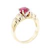 Image 4 : 1.67 ctw Ruby And Diamond Ring - 14KT Yellow Gold