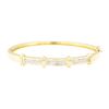 Image 1 : 1.70 ctw Diamond Bangle Bracelet - 14KT Yellow Gold