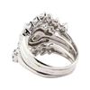 Image 3 : 1.55 ctw Diamond Ring And Ring Guard - 14KT White Gold