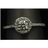 Image 1 : 0.61 ctw Diamond Ring - 14KT White Gold