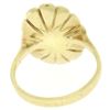 Image 5 : Vintage 14k Yellow Gold 0.25 ctw Round Ruby Cluster Brushed Texture Flower Ring