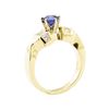 Image 4 : 1.18 ctw Blue Sapphire and Diamond Ring - 14KT Yellow Gold