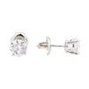 Image 2 : 1.40 ctw Diamond Earrings - 14KT White Gold