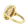 Image 3 : 9.00 ctw Rose Quartz Ring - 18KT Yellow Gold