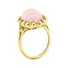 Image 4 : 9.00 ctw Rose Quartz Ring - 18KT Yellow Gold