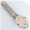 Image 7 : Rolex Ladies 2 Tone 14K Pink MOP Ruby & Sapphire Datejust Wriswatch