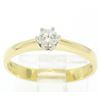 Image 2 : Atasay 18kt Yellow and White Gold Round Diamond Solitaire Engagement Ring