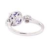 Image 3 : 2.08 ctw Blue Sapphire and Diamond Ring - 14KT White Gold