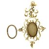 Image 6 : Antique Victorian 14kt Yellow Gold Cameo and Diamond Open Work Locket Pendant