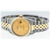 Image 8 : Rolex Mens 2 Tone 14K Champagne Linen Index 36MM Datejust Wristwatch With Rolex