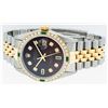 Image 5 : Rolex Mens 2 Tone 14K Brown Diamond & Emerald 36MM Datejust Wristwatch