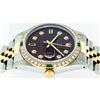 Image 6 : Rolex Mens 2 Tone 14K Brown Diamond & Emerald 36MM Datejust Wristwatch