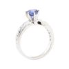 Image 4 : 1.60 ctw Sapphire and Diamond Ring - Platinum