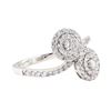 Image 1 : 0.78 ctw Diamond Ring - 14KT White Gold
