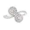 Image 2 : 0.78 ctw Diamond Ring - 14KT White Gold